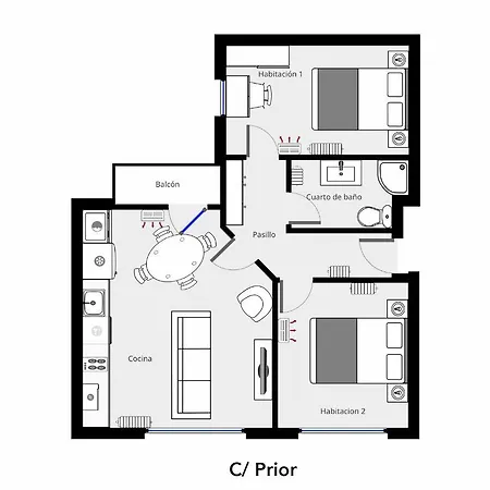 Homyat Prior Isidros, Plaza Mayor Lejlighed